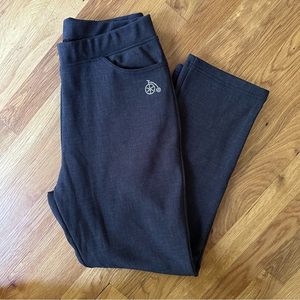 Dark grey stretch pants